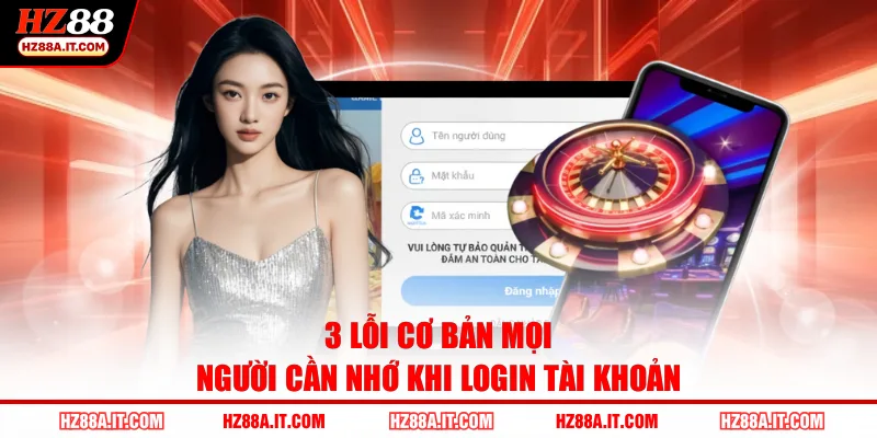 3 lỗi cơ bản mọi người cần nhớ khi login tài khoản
